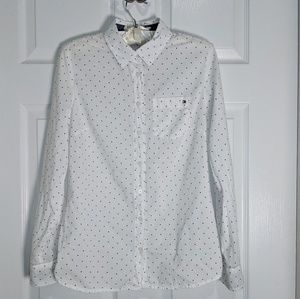 Tommy Hilfiger Dot Print Blouse Small